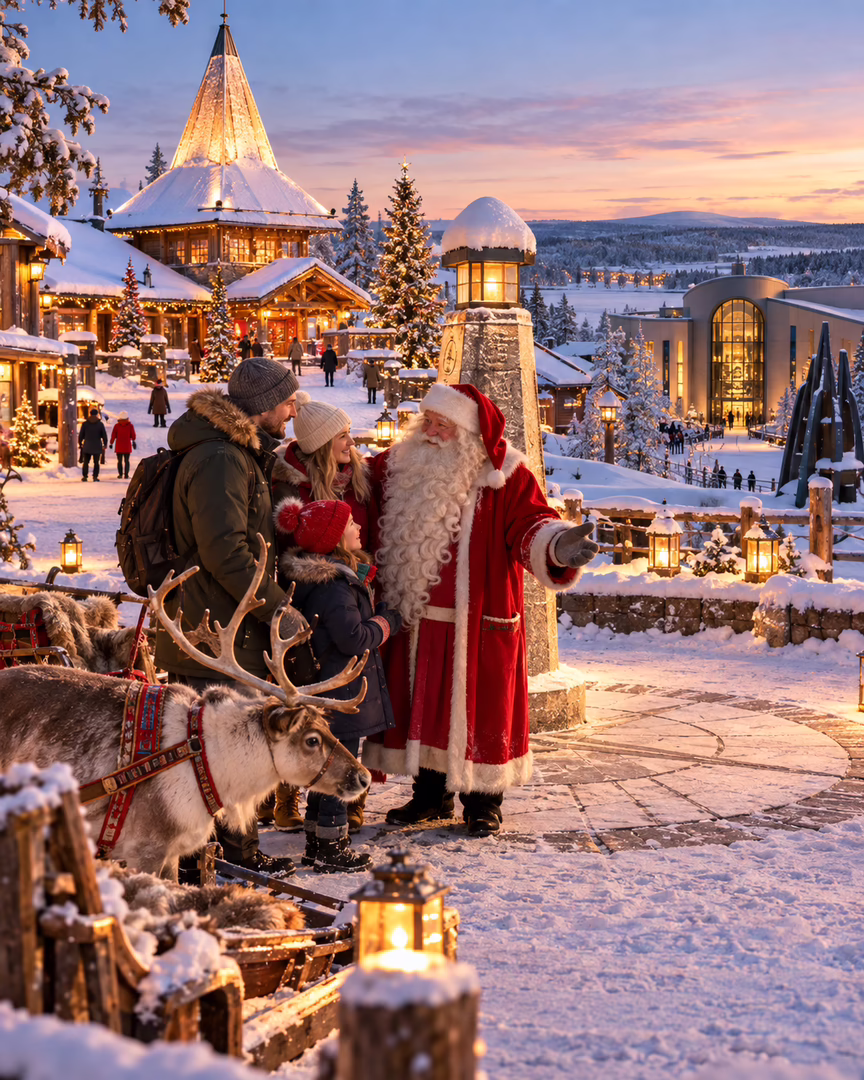 Santa and the Arctic Circle