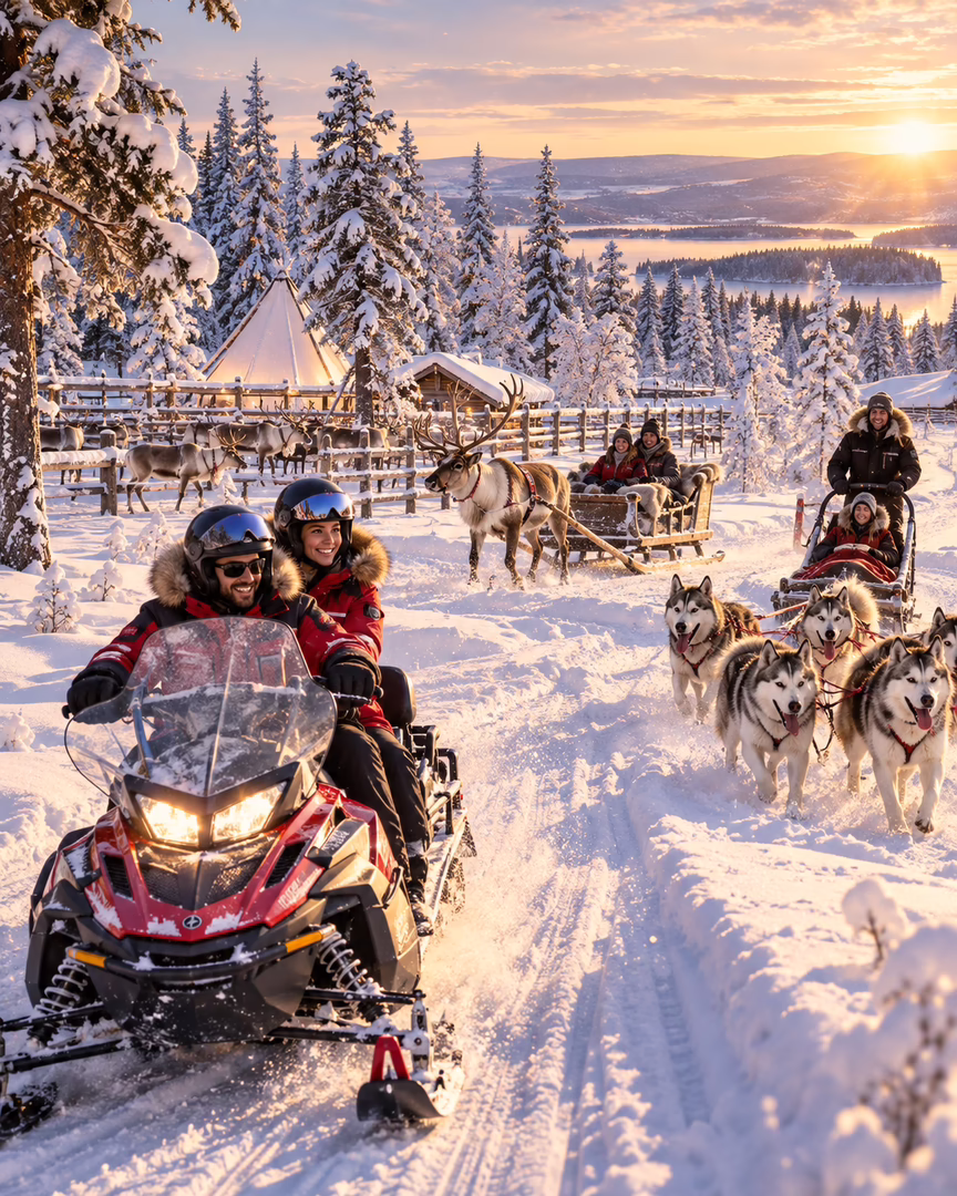 Arctic adventure on the snow